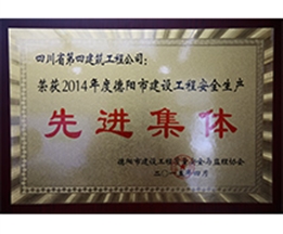 2014年德陽(yáng)市質(zhì)量管理先進(jìn)集體